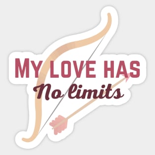 My Love Has No Limits Sticker